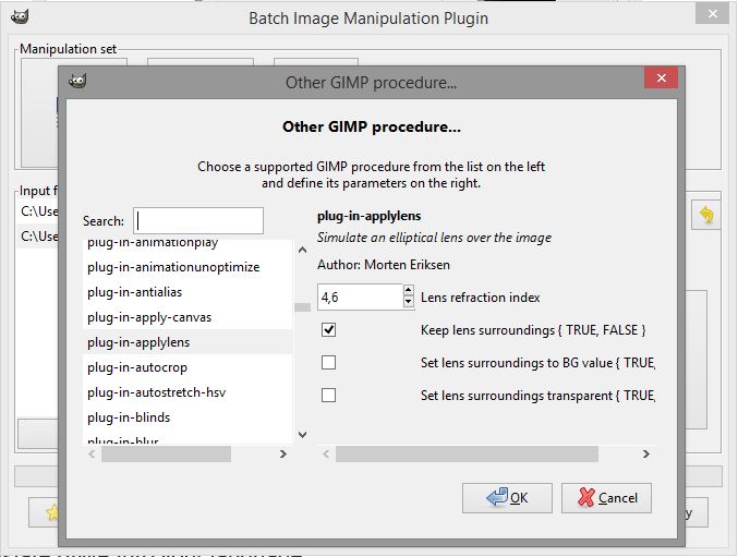 Can't find what you are looking for? Try 'Another GIMP procedure...', you will find all the supported plugins installed on your toolbox.